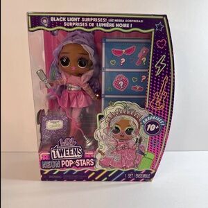 LOL Surprise! Tweens Neon Pop Star Kitty K Doll-Black Light Surprises–New in Box